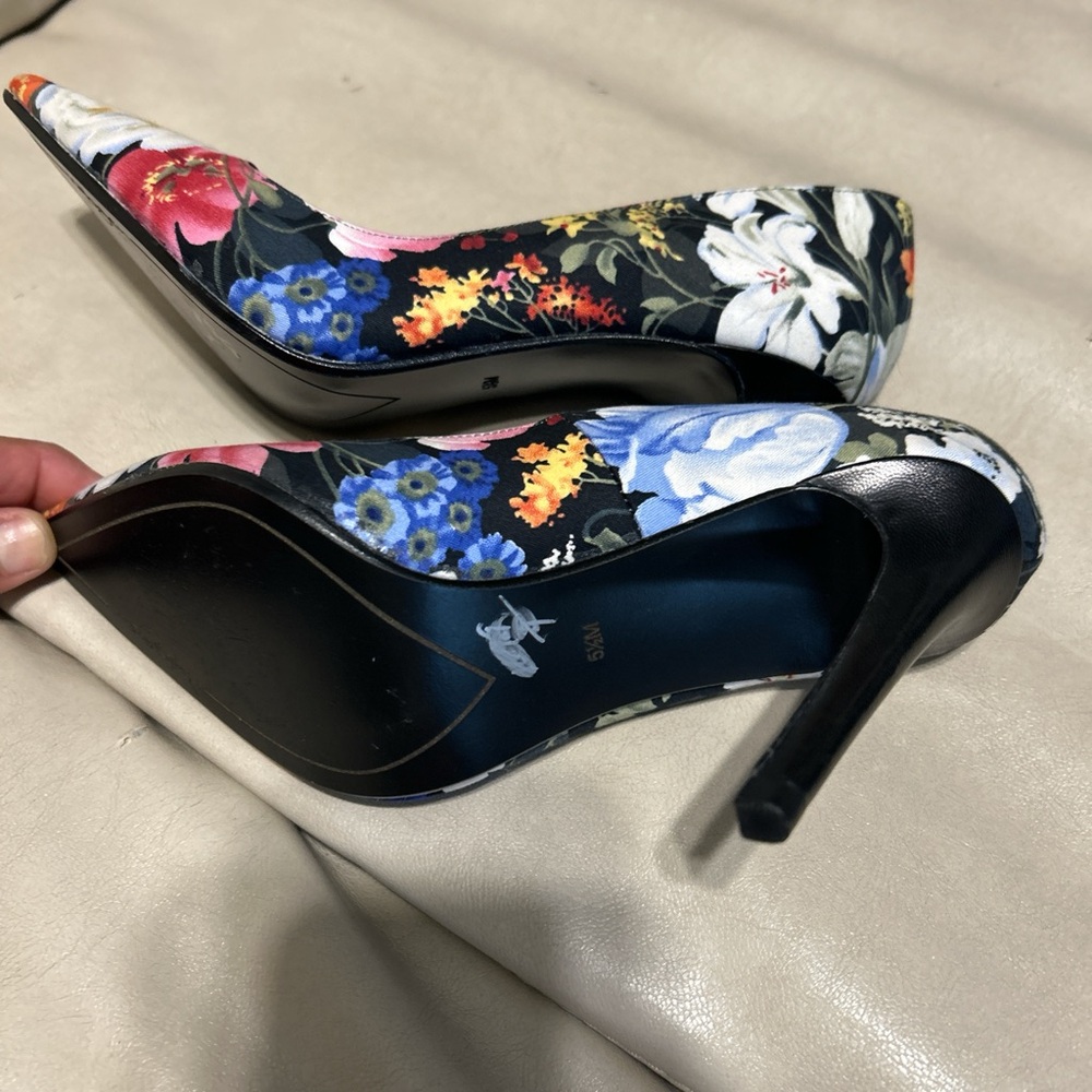 Halogen Floral Multicolor Heels - image 3